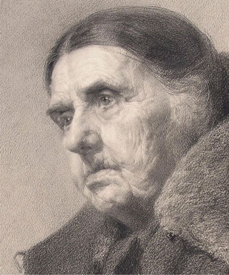 Disegno con profilo sfumato