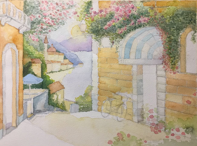 pittura acquerello
